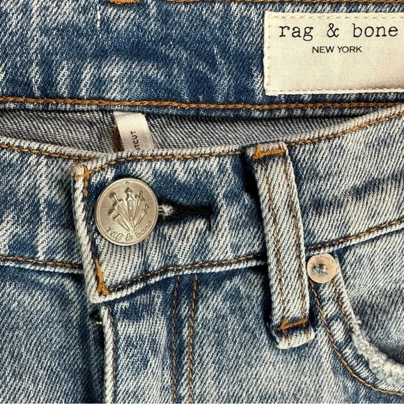 Rag & Bone Peyton Sliced Mid-Rise Bootcut Jeans in Lou.  Sz: 25 - Picture 10 of 15